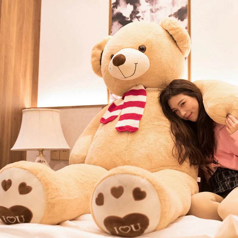 Giant 100cm Plush Lovers Teddy Bear - Cuddle Buddy for All Ages! - ToylandEU