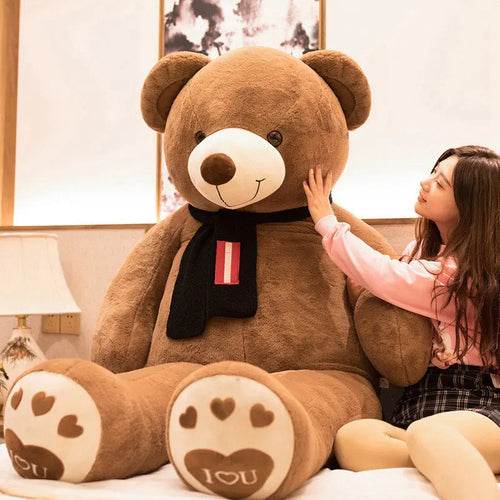 Giant 100cm Plush Lovers Teddy Bear - Cuddle Buddy for All Ages! - ToylandEU