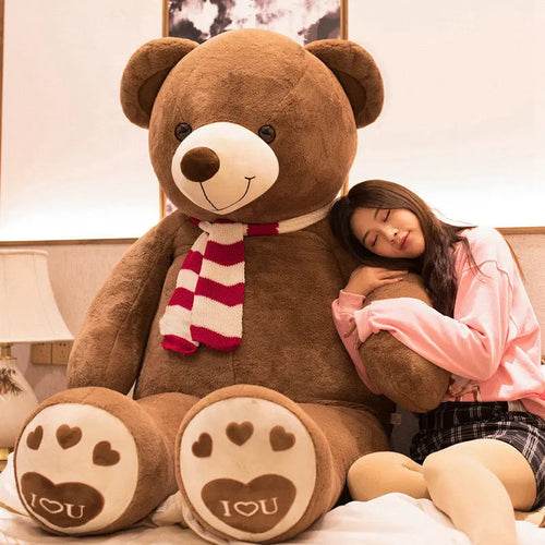 Giant 100cm Plush Lovers Teddy Bear - Cuddle Buddy for All Ages! - ToylandEU