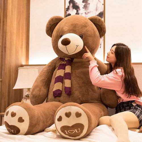 Giant 100cm Plush Lovers Teddy Bear - Cuddle Buddy for All Ages! - ToylandEU