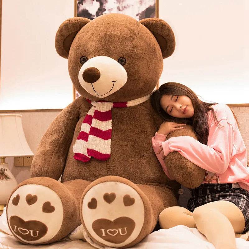 Giant 100cm Plush Lovers Teddy Bear - Cuddle Buddy for All Ages! - ToylandEU