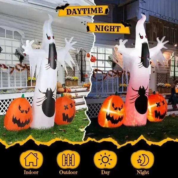 Giant 11.8 Ft Halloween Inflatable With LED Lights - ToylandEU
