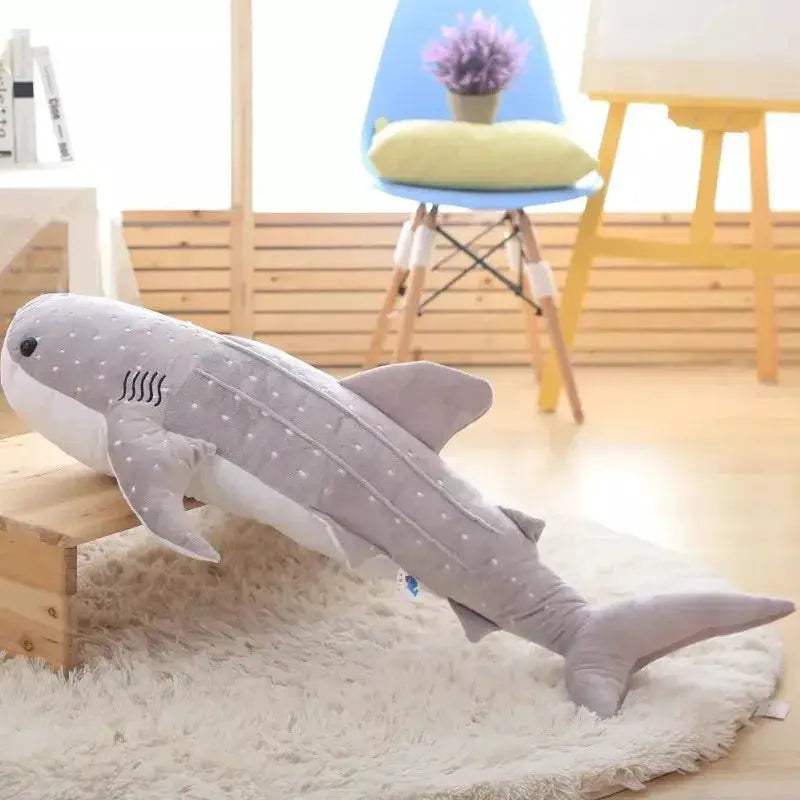 Giant 150cm Shark Plush Toy For Cozy Sleep And Hugs - ToylandEU