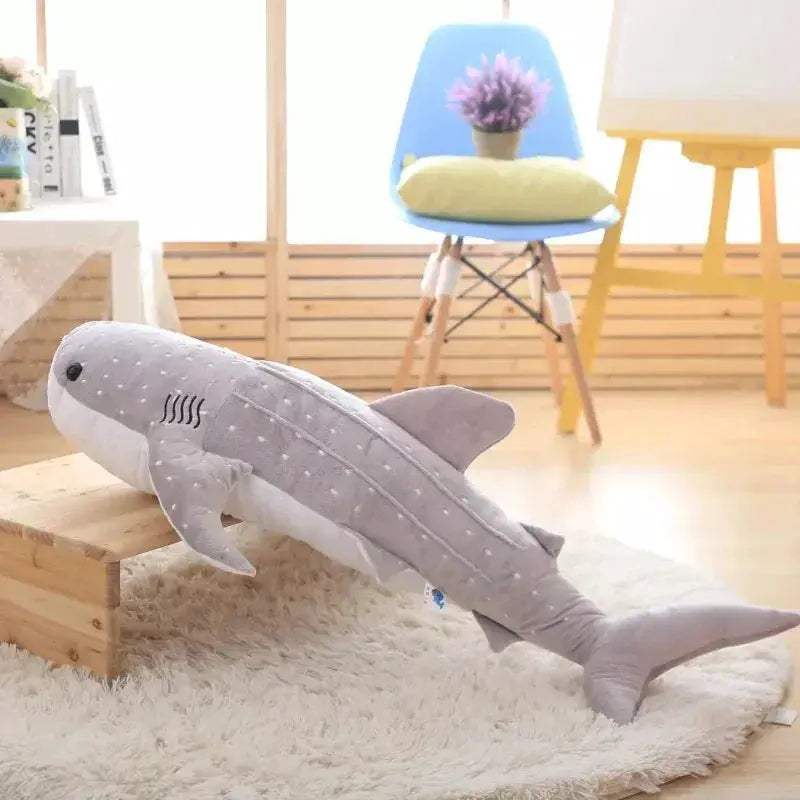 Giant 150cm Shark Plush Toy For Cozy Sleep And Hugs - ToylandEU