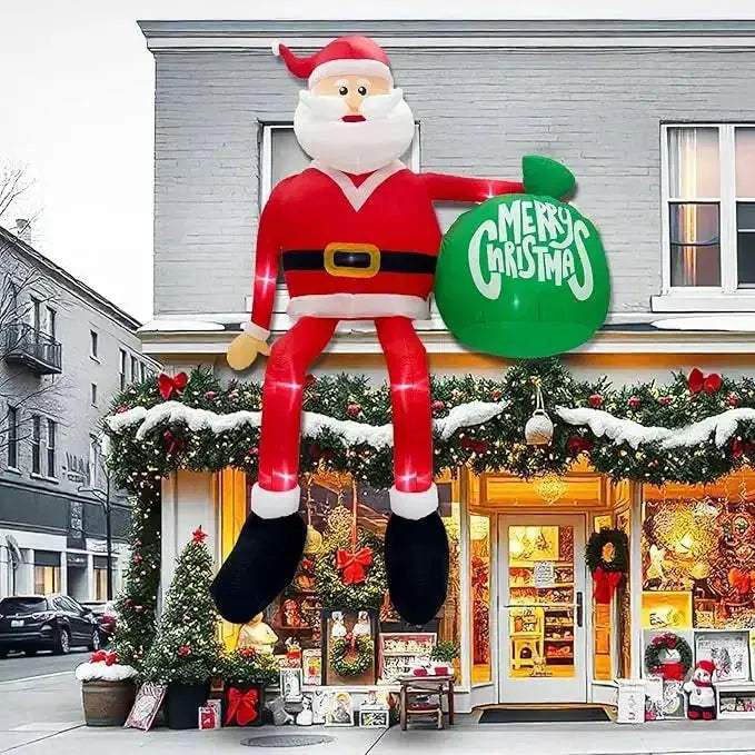 Giant 15Ft Christmas Inflatable Santa With LED Lights - ToylandEU