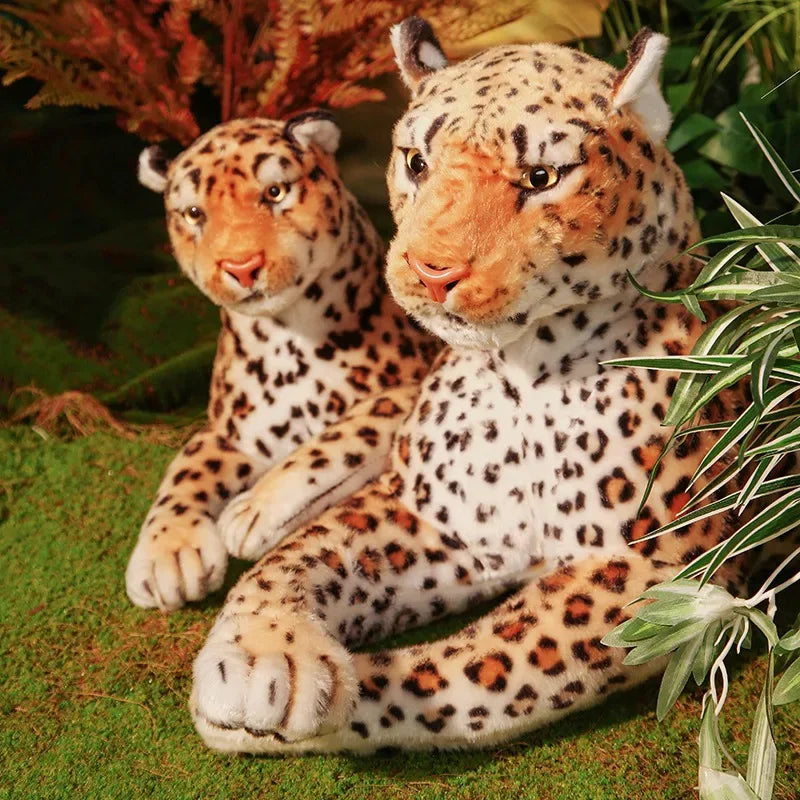 Giant 170cm Lifelike Leopard Plush Toy for Kids Room Decor - ToylandEU