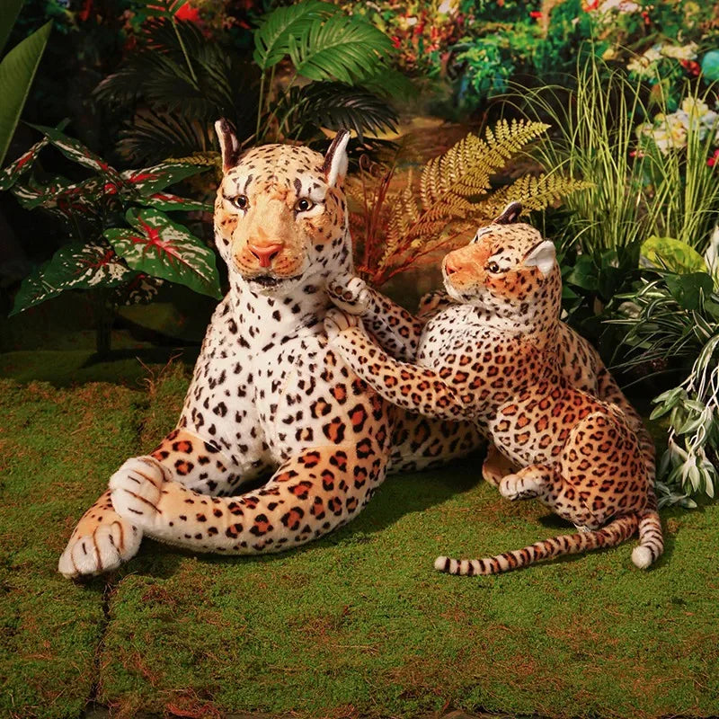Giant 170cm Lifelike Leopard Plush Toy for Kids Room Decor - ToylandEU