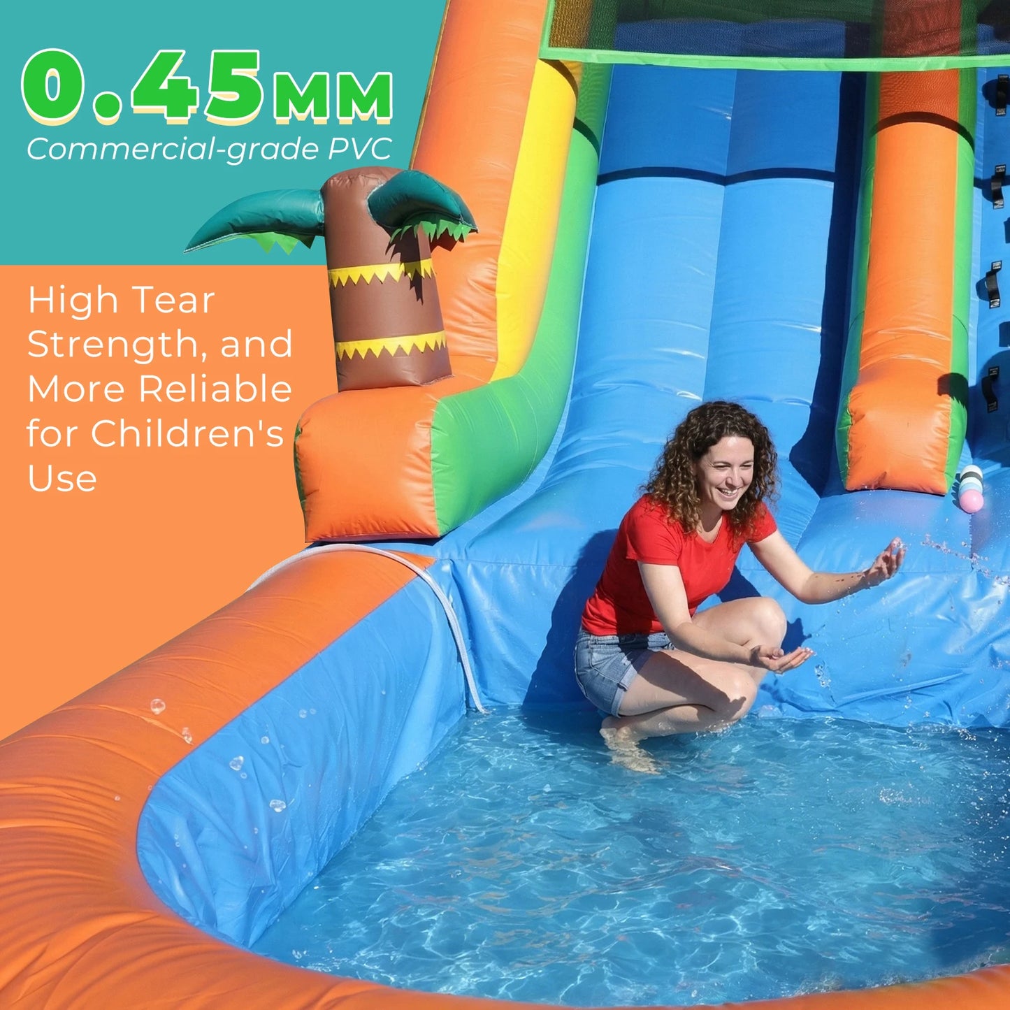 Giant 21ft Inflatable Water Slide With Premium PVC Build