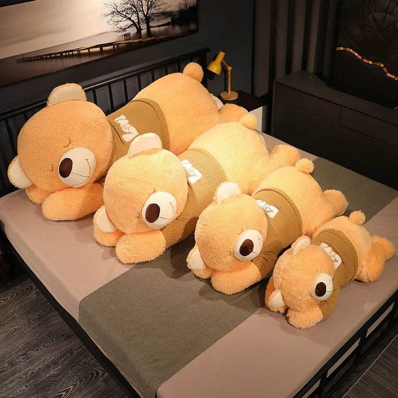 Giant 80/100CM Cuddly Sweater Bear Plush Toy - Soft & Adorable - ToylandEU