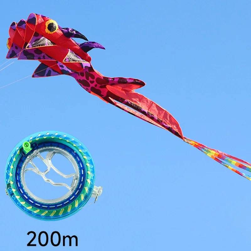 Giant 8M Goldfish Kite with 3 Wind Tubes for Stunning Sky Displays - ToylandEU