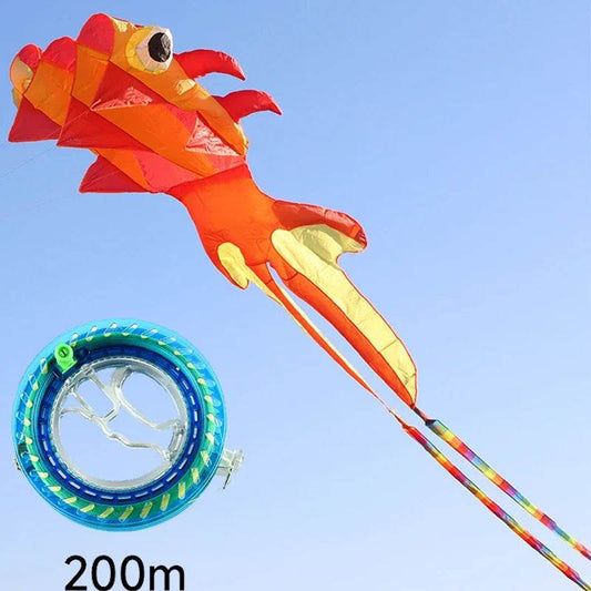 Giant 8M Goldfish Kite with 3 Wind Tubes for Stunning Sky Displays - ToylandEU