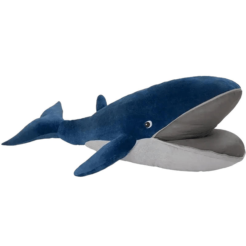  Giant Blue Whale Plush Toy Open Mouth Soft Pillow Premium -  ToylandEU™
