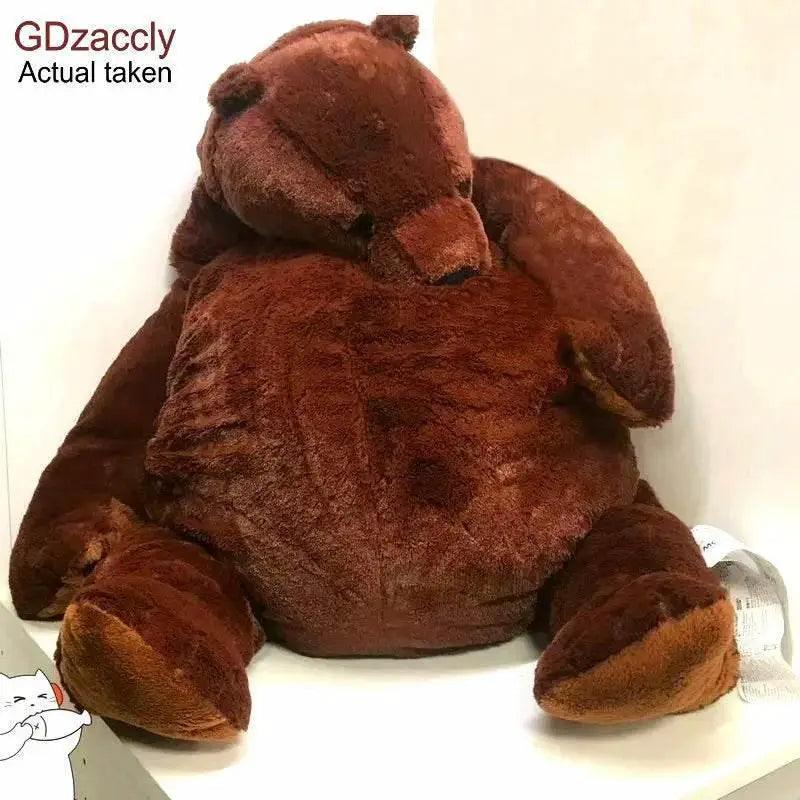 1M Big Simulation Brown Bear Plush Toy Stuffed Animal Giant Mr Boss Bear Plush Doll Pillow Soft Cushion Kids Birthday Gift -  ToylandEU™