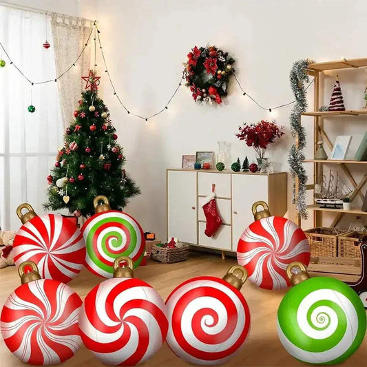  Giant Christmas Inflatable Ball With LED Lights Outdoor -  ToylandEU™