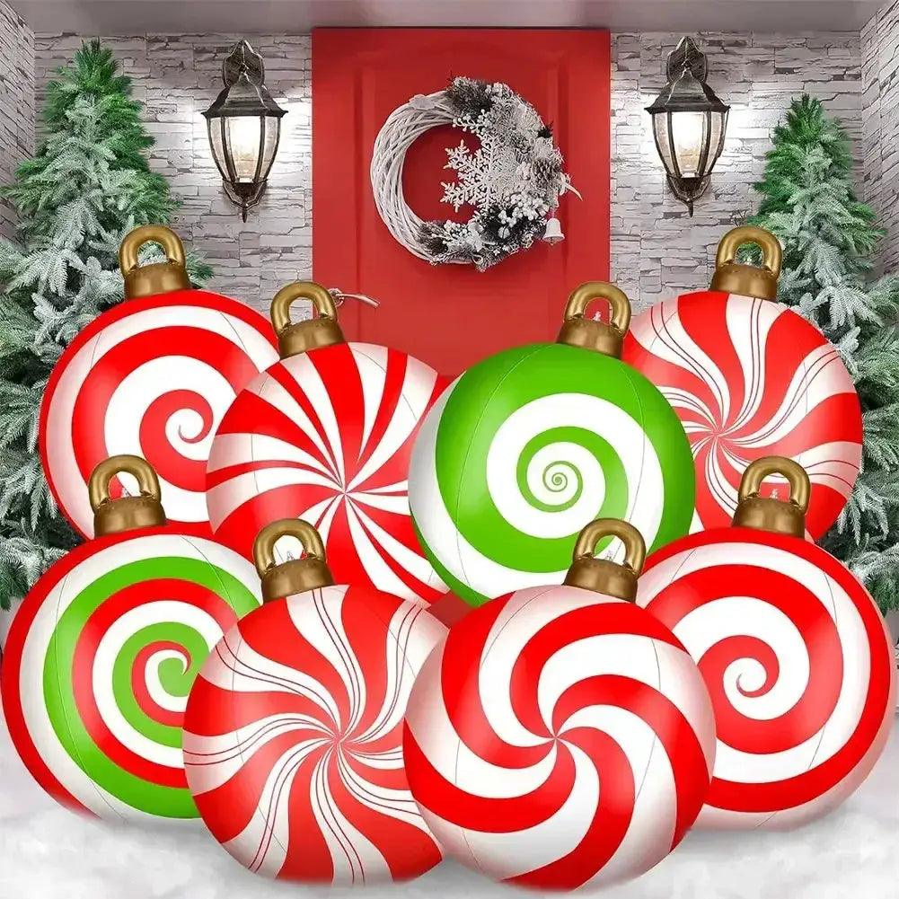  Giant Christmas Inflatable Ball With LED Lights Outdoor -  ToylandEU™