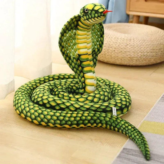 Giant Cobra Plush Toy Snake Pillow Soft Stuffed Animal -  ToylandEU™
