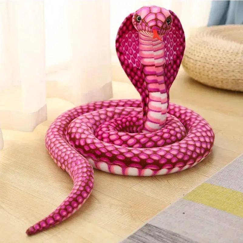  Giant Cobra Plush Toy Snake Pillow Soft Stuffed Animal -  ToylandEU™