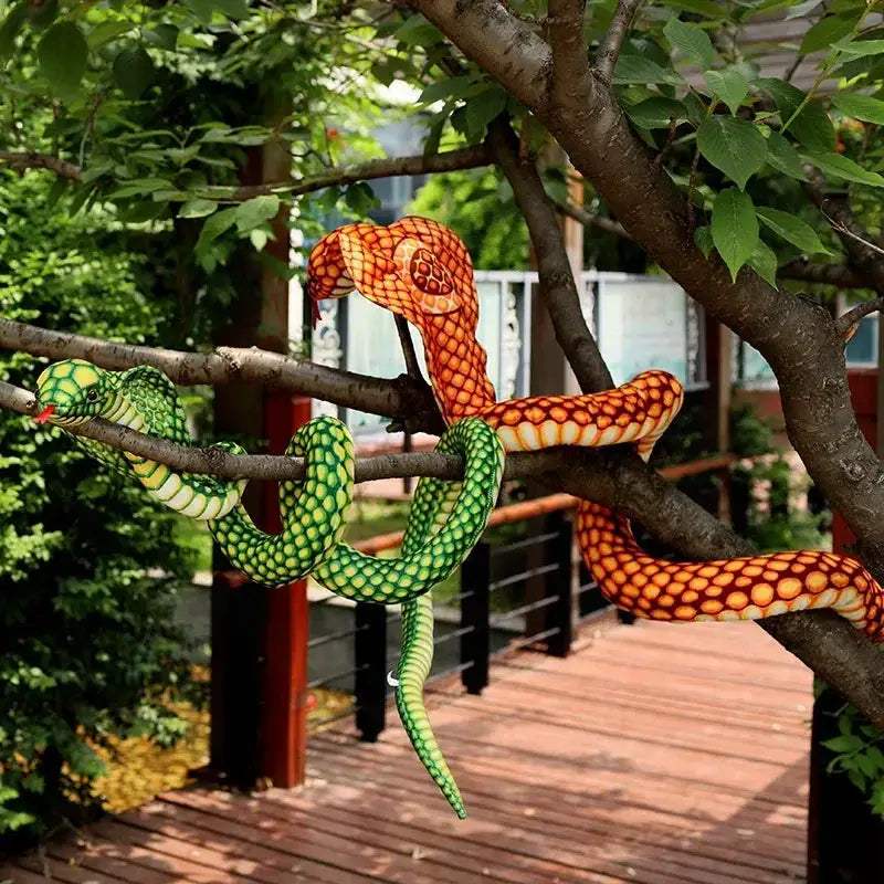 Giant Cobra Plush Toy Snake Soft Stuffed Animal Pillow - ToylandEU