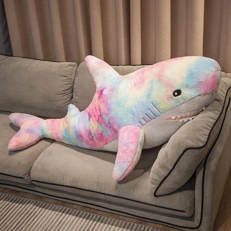  Giant Colorful Shark Plush Pillow 60 to 140 cm 