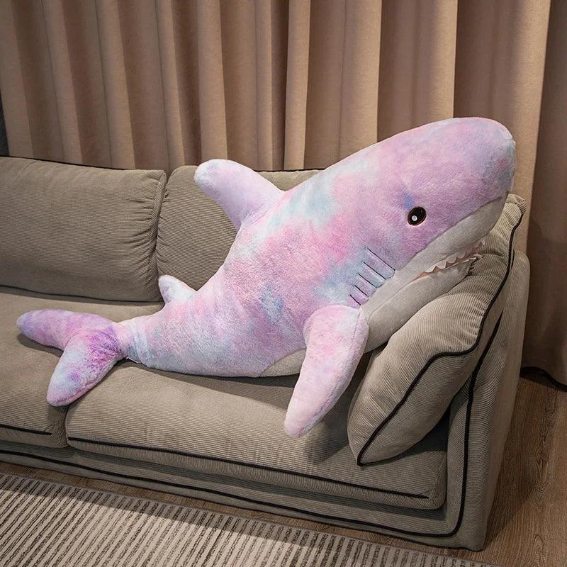  Giant Colorful Shark Plush Pillow 60 to 140 cm 