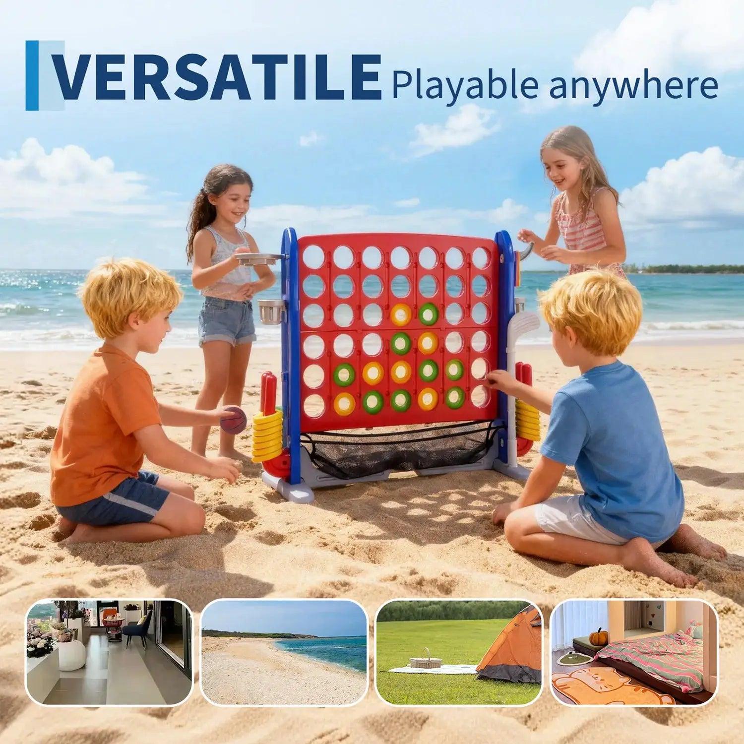 Giant Connect Four Outdoor Yard Game Set 3 In 1 -  ToylandEU™
