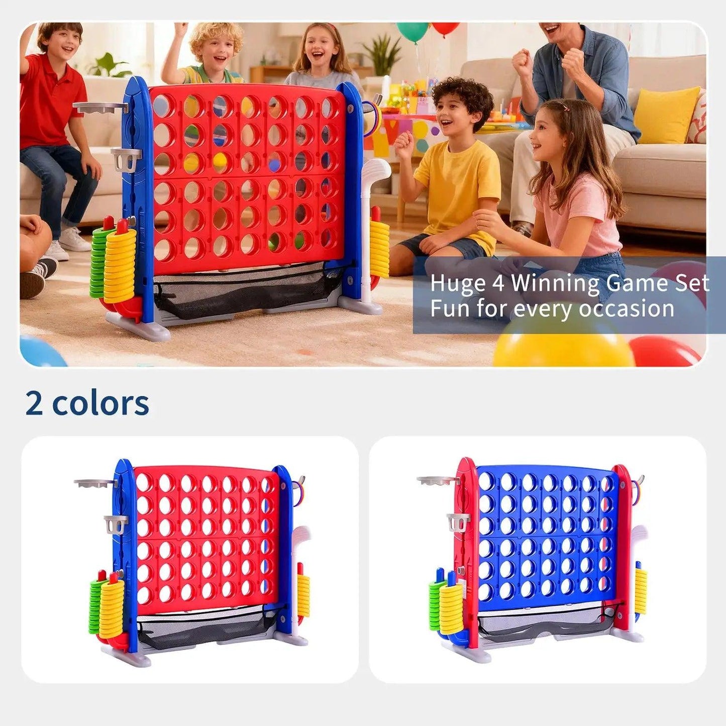  Giant Connect Four Outdoor Yard Game Set 3 In 1 -  ToylandEU™