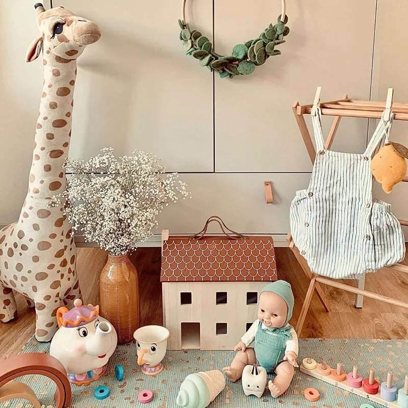 Giant Cuddly Giraffe Plush Toy - Life-Like 100cm Soft Stuffed Animal for Kids and Adults - ToylandEU
