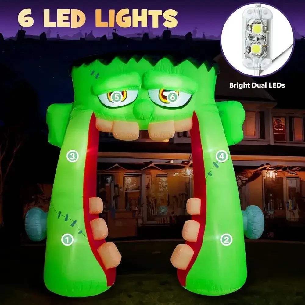 Giant Frankenstein Archway Inflatable For Easy Halloween Lawn Decor - ToylandEU