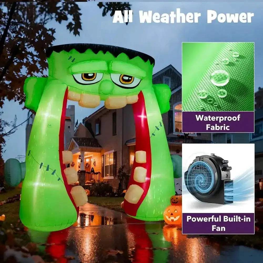 Giant Frankenstein Archway Inflatable For Easy Halloween Lawn Decor - ToylandEU