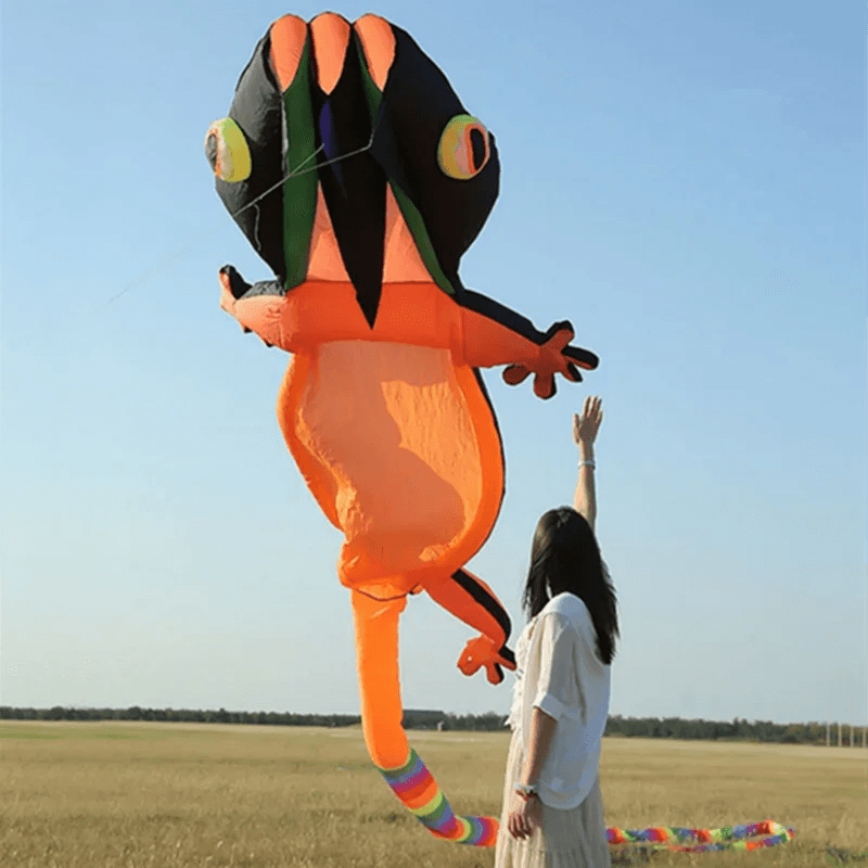 Giant Gecko Kite Single Line Soft Inflatable 39ft For Flyers - ToylandEU