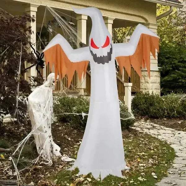 Giant Ghost Inflatable Halloween Decoration With Flashing LED Eyes - ToylandEU