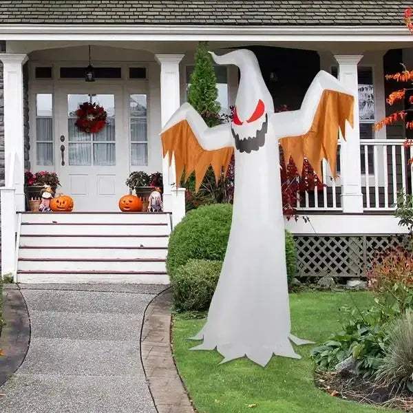 Giant Ghost Inflatable Halloween Decoration With Flashing LED Eyes - ToylandEU