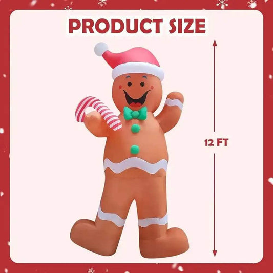  Giant Gingerbread Man Inflatable Outdoor Decor US Made -  ToylandEU™