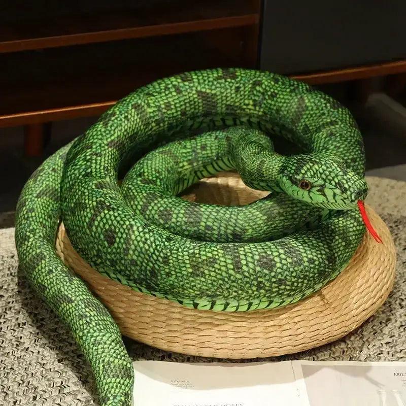  Giant Golden Python Plush Pillow Premium Home Decor -  ToylandEU™
