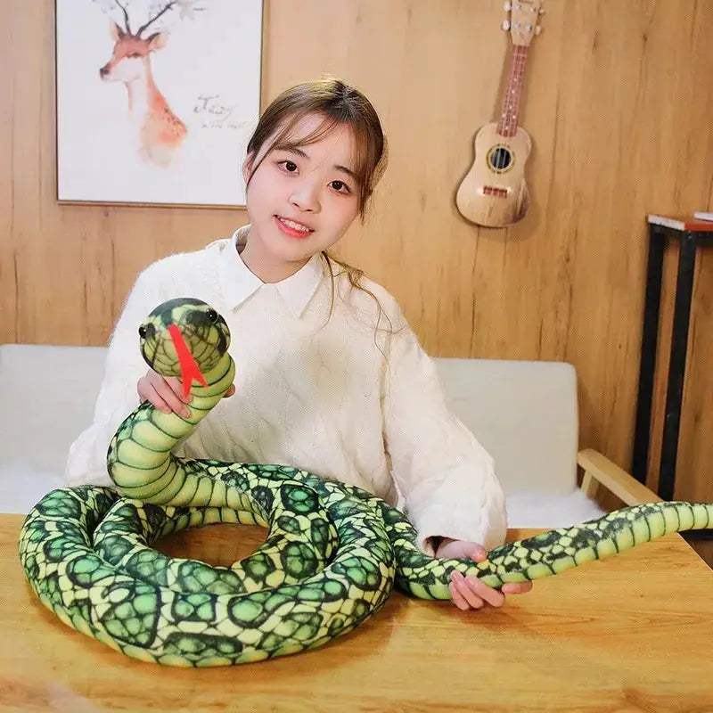 Giant Golden Python Plush Toy For Kids Deluxe Ultra Soft - ToylandEU