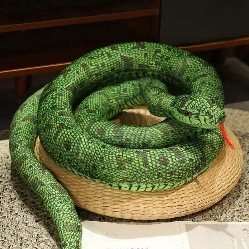 Giant Golden Python Plush Toy Pillow For Home Decor - ToylandEU