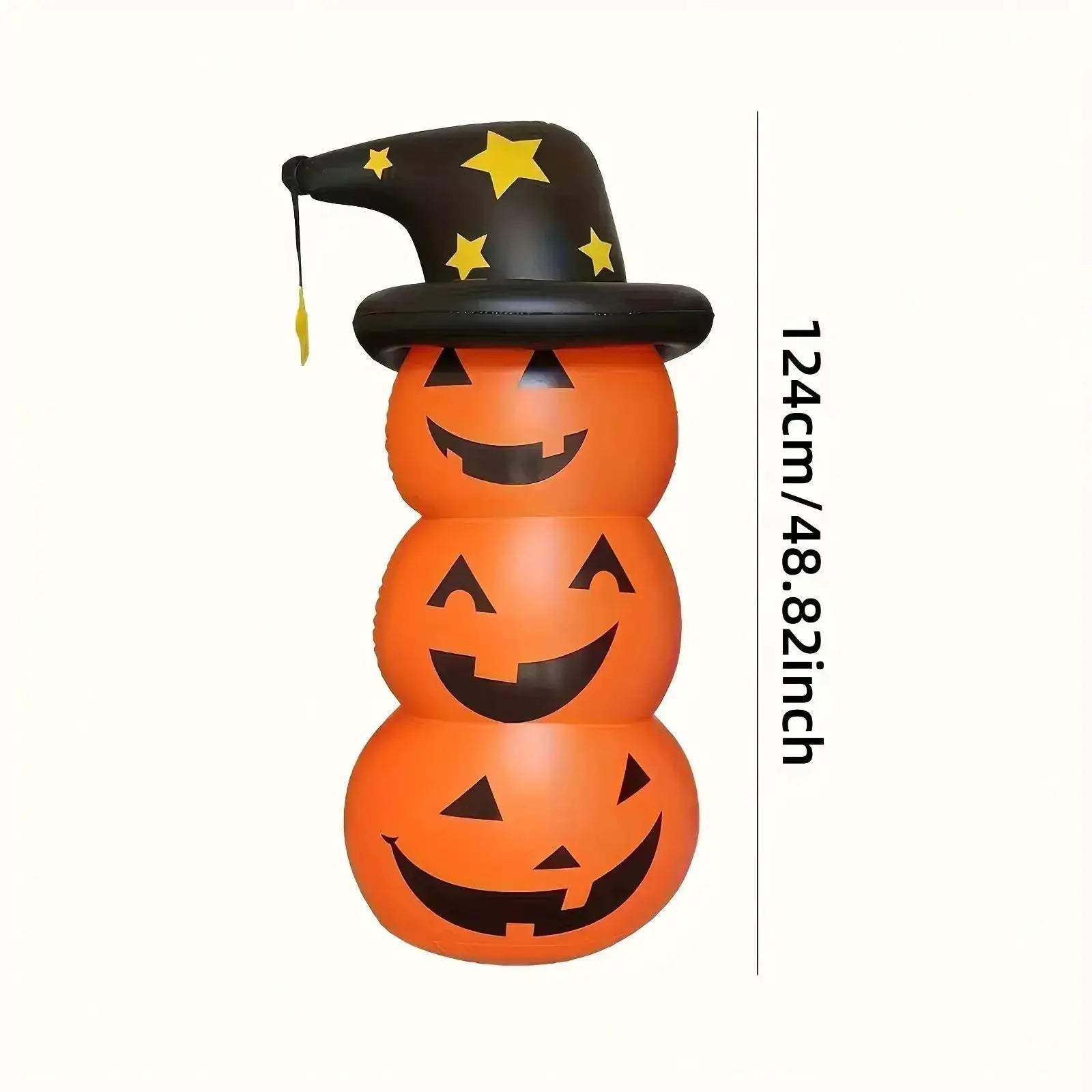 Giant Halloween Inflatable Pumpkin Decor With Dual Designs Air Pump - ToylandEU