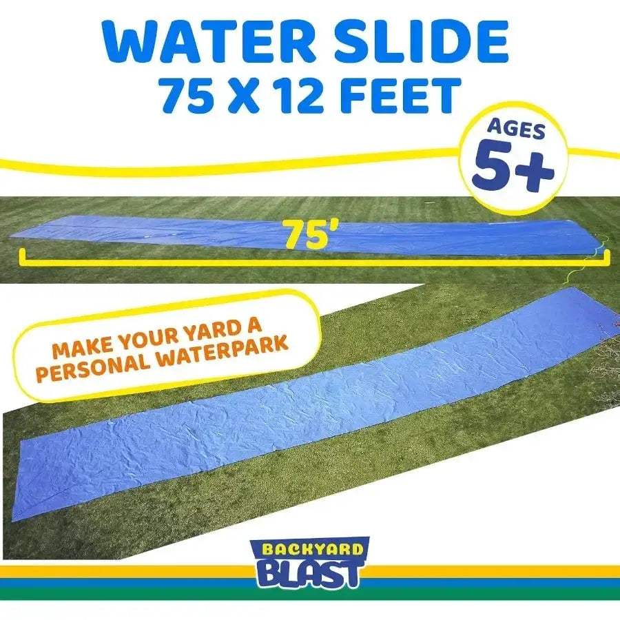 Giant Heavy Duty Slip and Slide Water Slide Backyard - ToylandEU