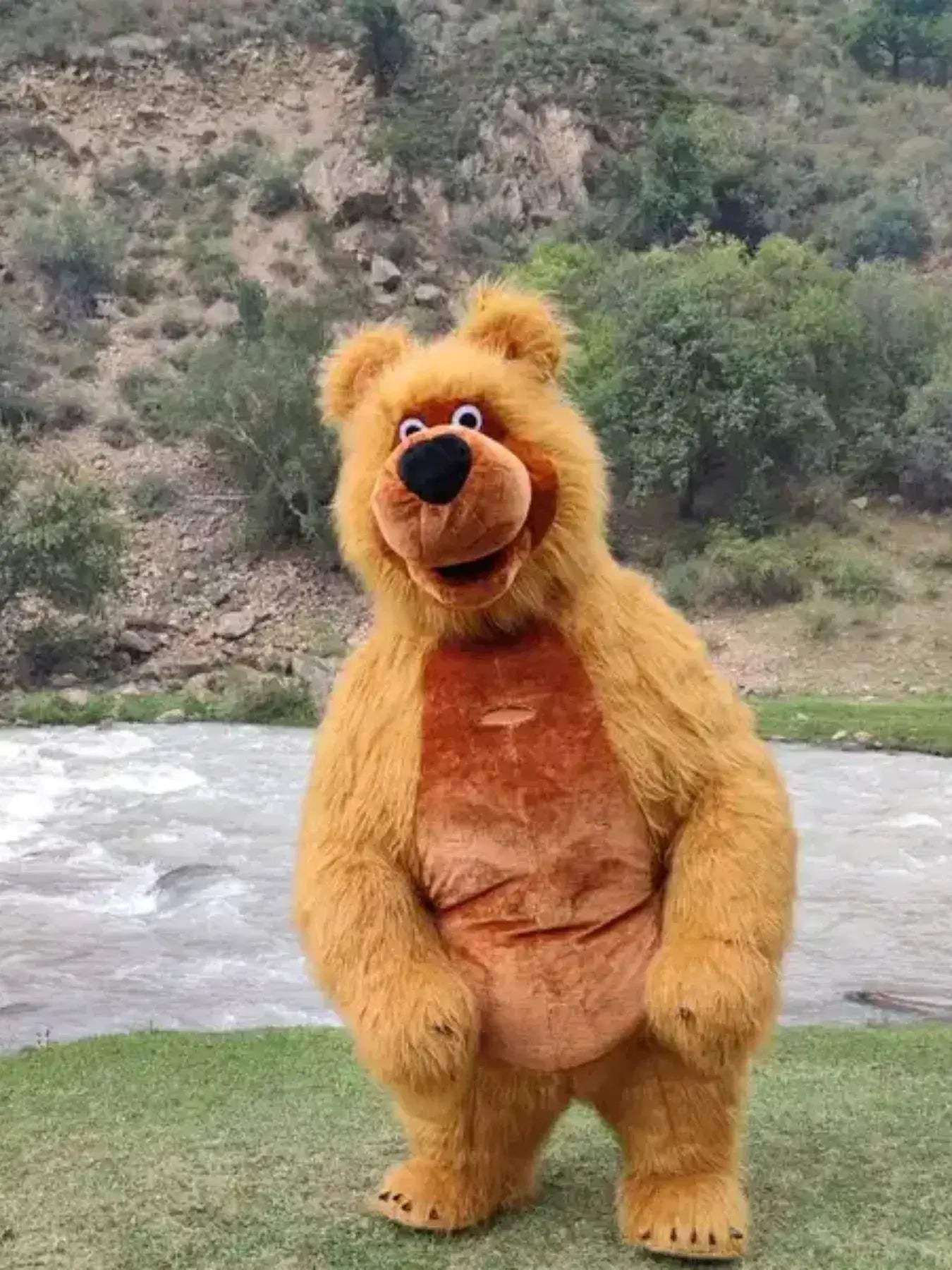 Giant Inflatable Bear Mascot Costume For Adults Stage Performance - ToylandEU
