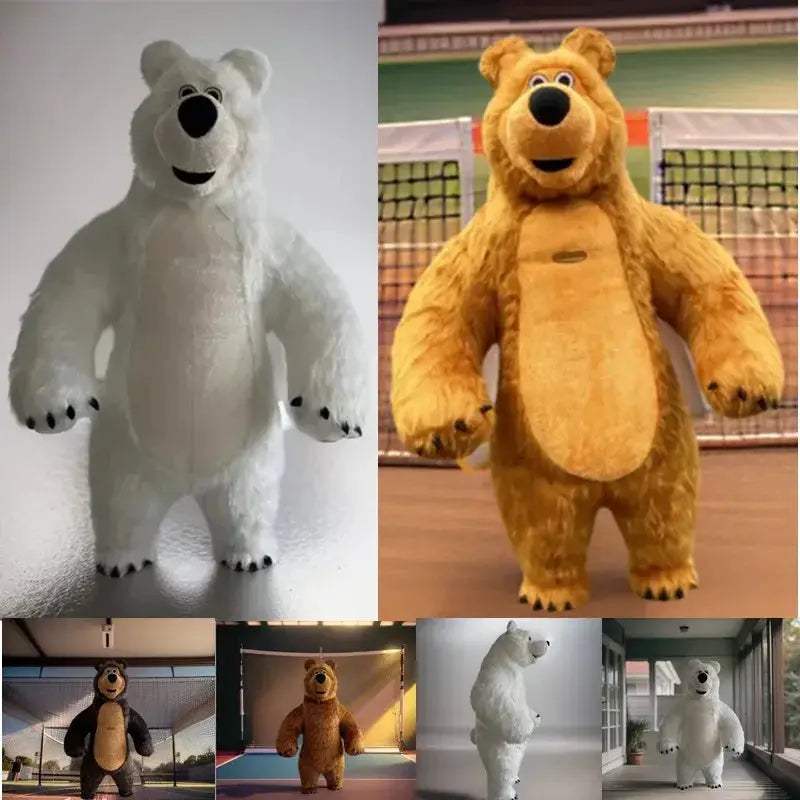 Giant Inflatable Bear Mascot Costume for Adults Walking - ToylandEU