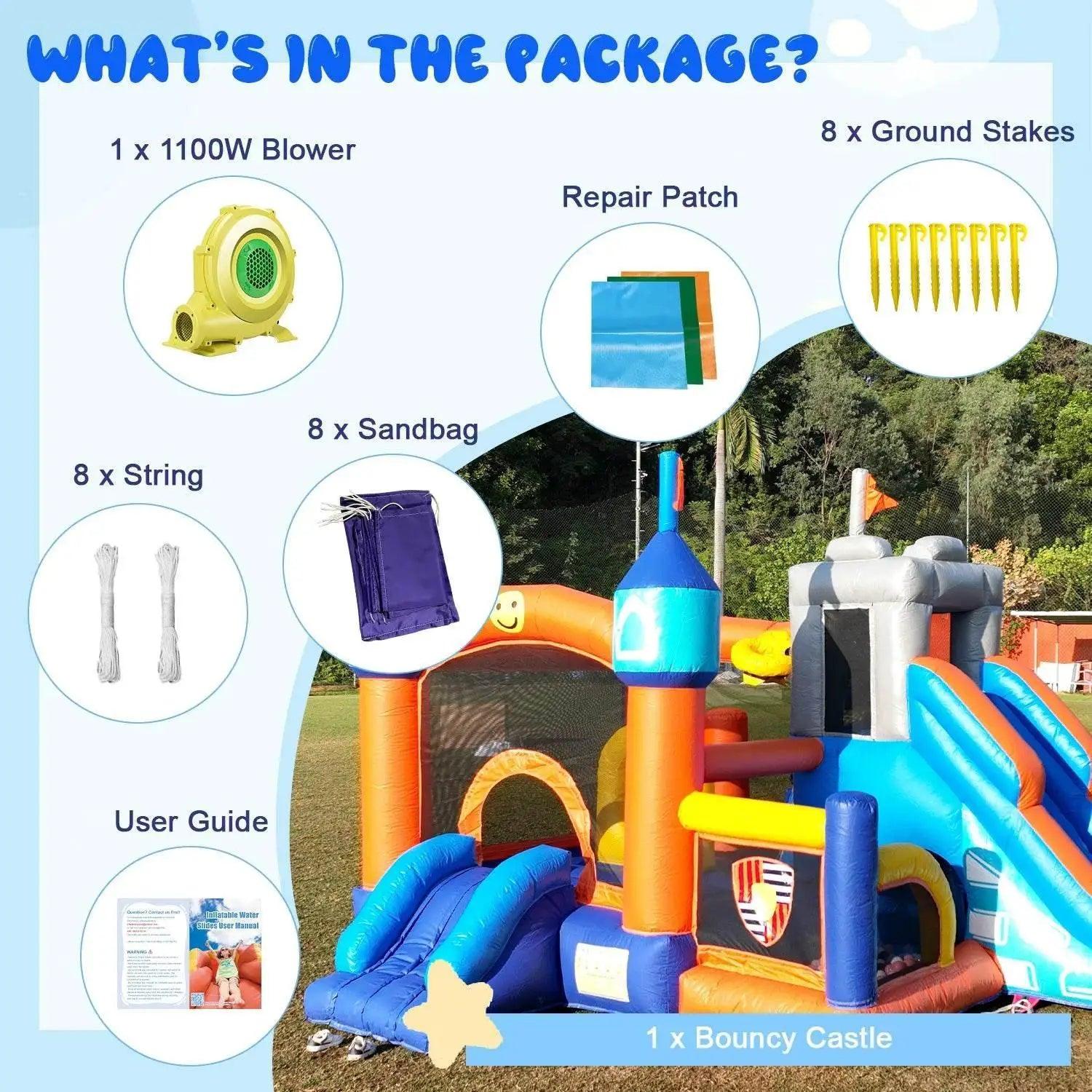  Giant Inflatable Bounce House Big Size Trampoline With Slide -  ToylandEU™