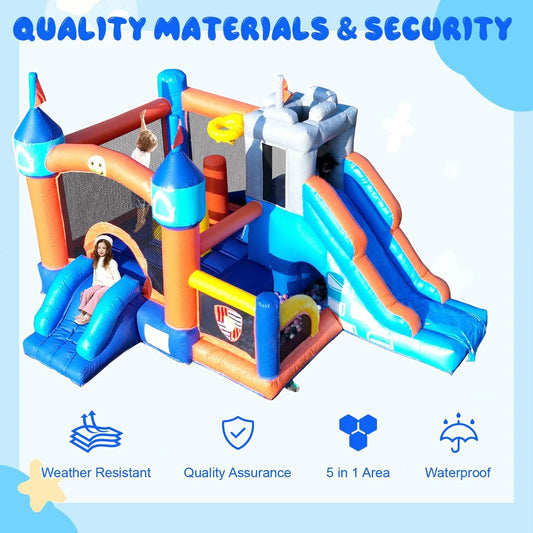 Giant Inflatable Bounce House Big Size Trampoline With Slide - ToylandEU