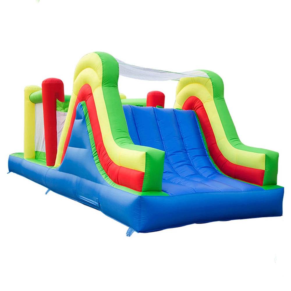 Giant Inflatable Bouncy Castle Slide with Blower for Kids - 6.5x2.8x2.4m Fun Obstacle Course Trampoline - ToylandEU
