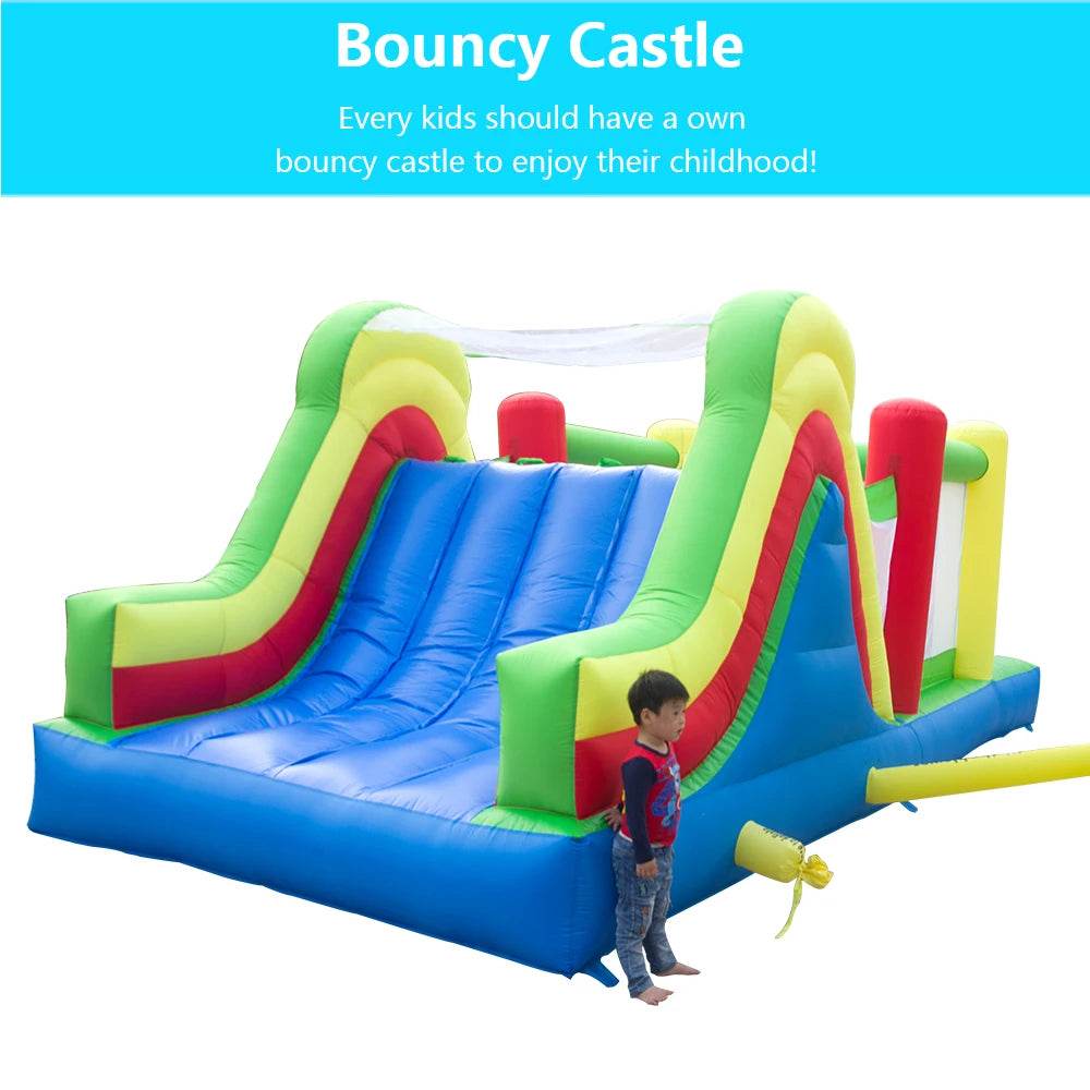 Giant Inflatable Bouncy Castle Slide with Blower for Kids - 6.5x2.8x2.4m Fun Obstacle Course Trampoline - ToylandEU