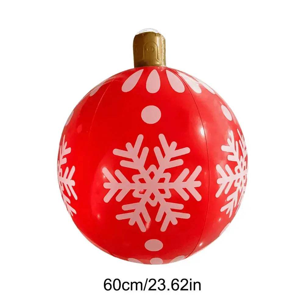 Giant Inflatable Christmas Ball Outdoor Decoration Easy Setup - ToylandEU