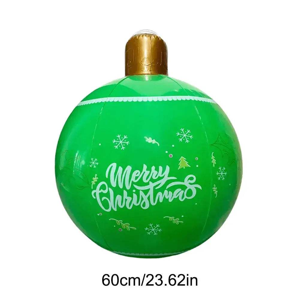 Giant Inflatable Christmas Ball Outdoor Decoration Easy Setup - ToylandEU