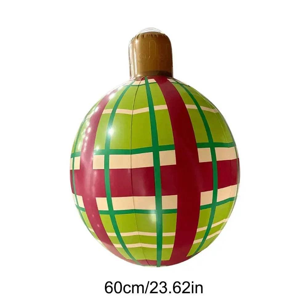 Giant Inflatable Christmas Ball Outdoor Decoration Easy Setup - ToylandEU