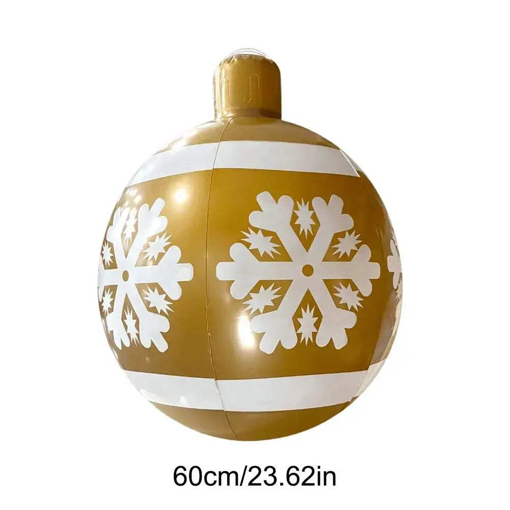 Giant Inflatable Christmas Ball Outdoor Decoration Easy Setup - ToylandEU