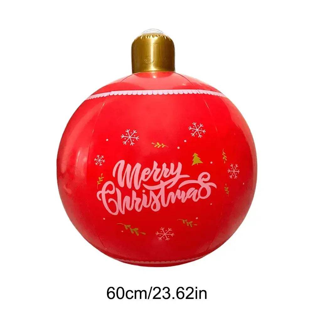Giant Inflatable Christmas Ball Outdoor Decoration Easy Setup - ToylandEU