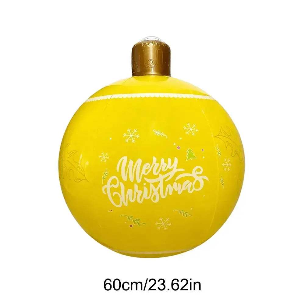 Giant Inflatable Christmas Ball Outdoor Decoration Easy Setup - ToylandEU
